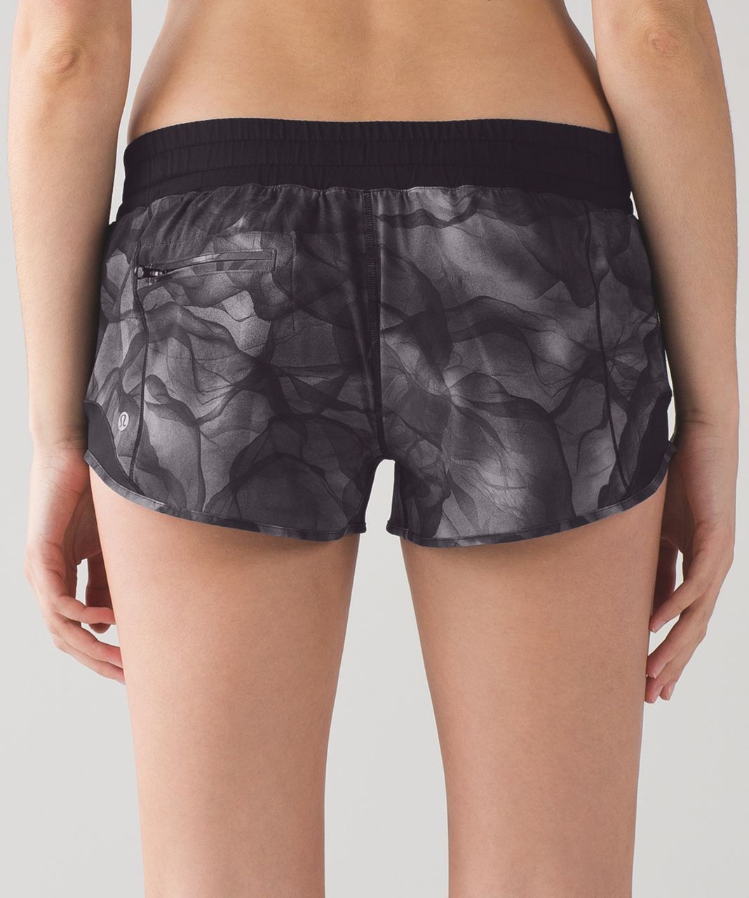 Lululemon Hotty Hot Short (2 1/2" ) - Mini Midnight Tulle Multi Black / Black