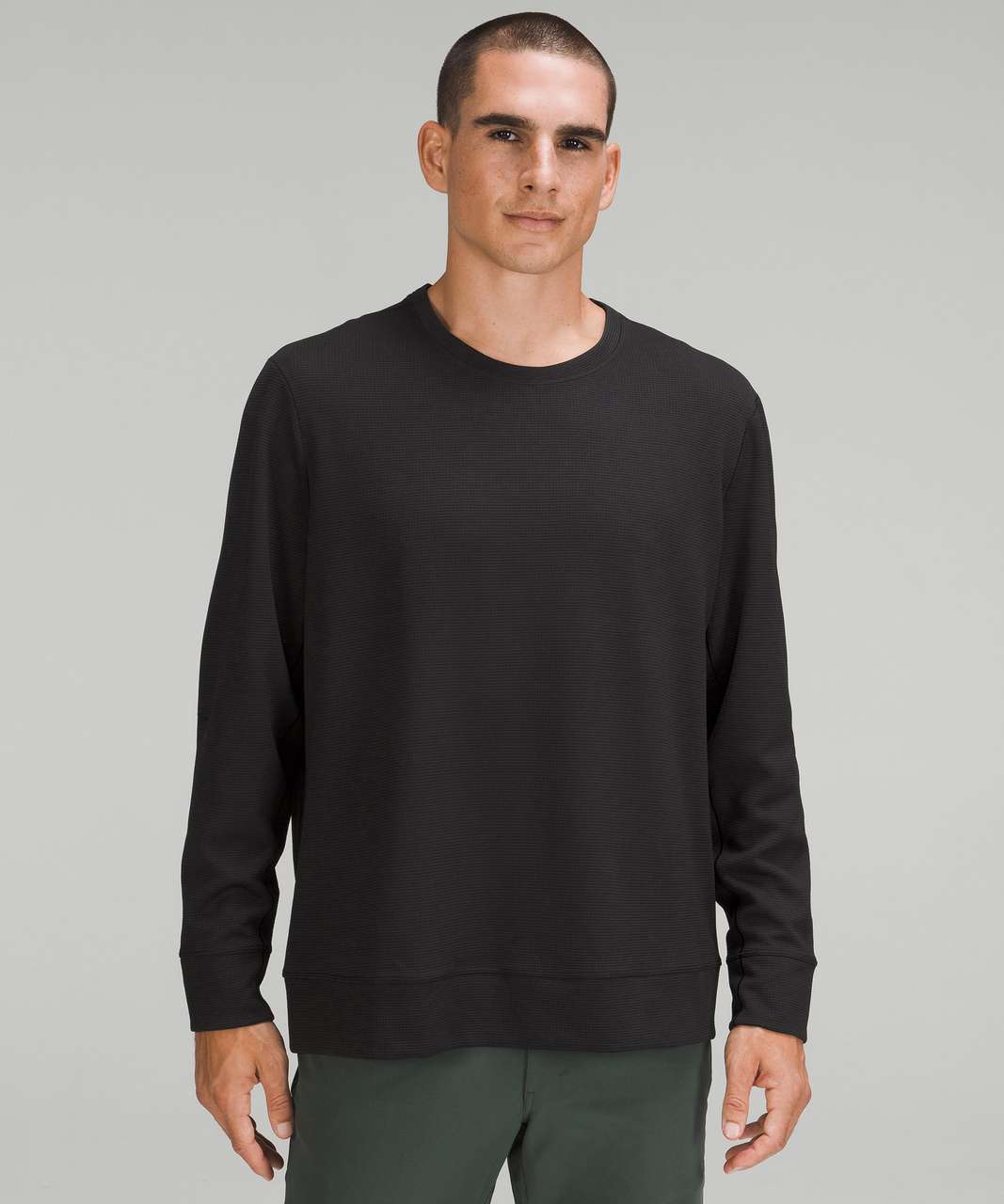 Lululemon Shift Stitch Crew - Black - lulu fanatics