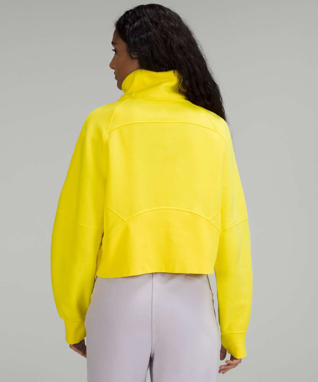 Lululemon Scuba Oversized Funnel Neck Half Zip - Sonic Yellow