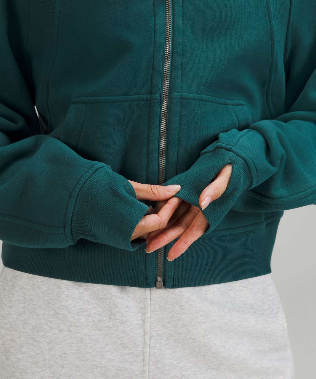 restock] [US] Scuba Oversized Half-Zip Hoodie in Green Jasper