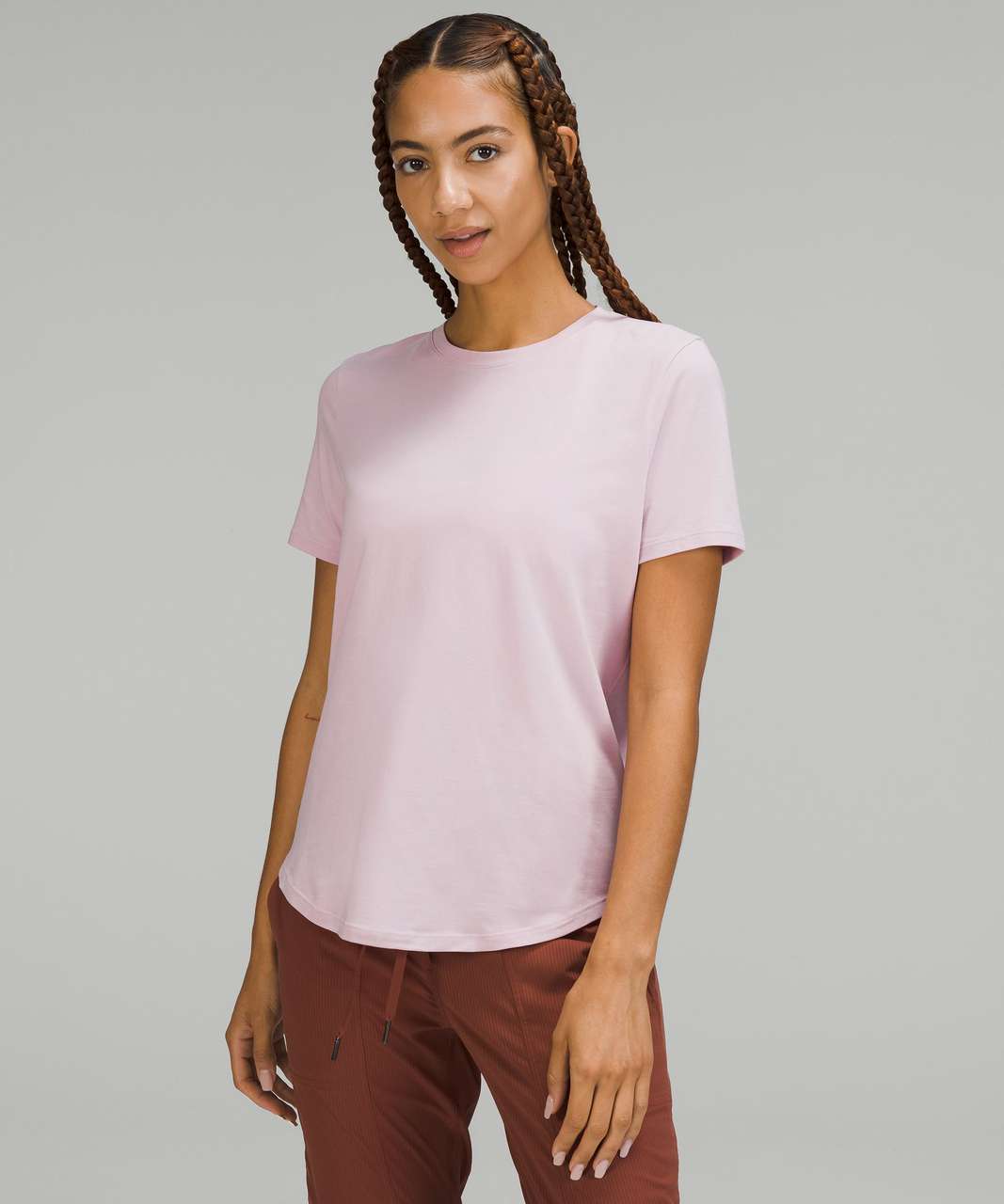 Lululemon Ebb to Street Short Sleeve Shirt - Pink Peony - lulu fanatics