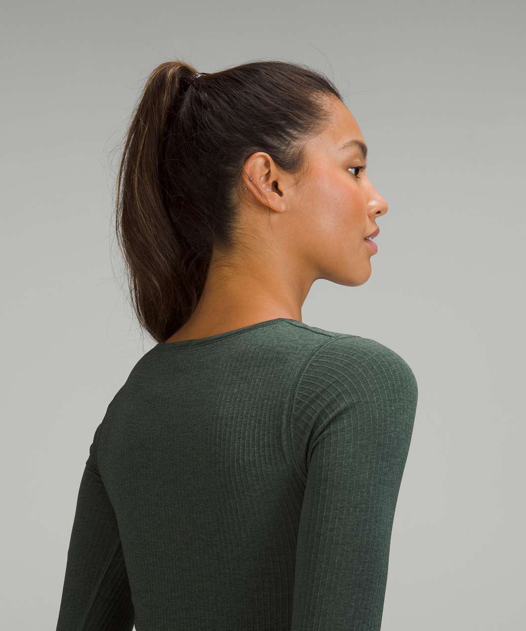 Lululemon Ebb to Street Long Sleeve Shirt - Smoked Spruce - lulu