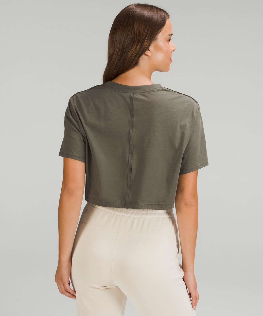 Lululemon Heavyweight Crepe Short Sleeve Shirt - Carob Brown - lulu fanatics