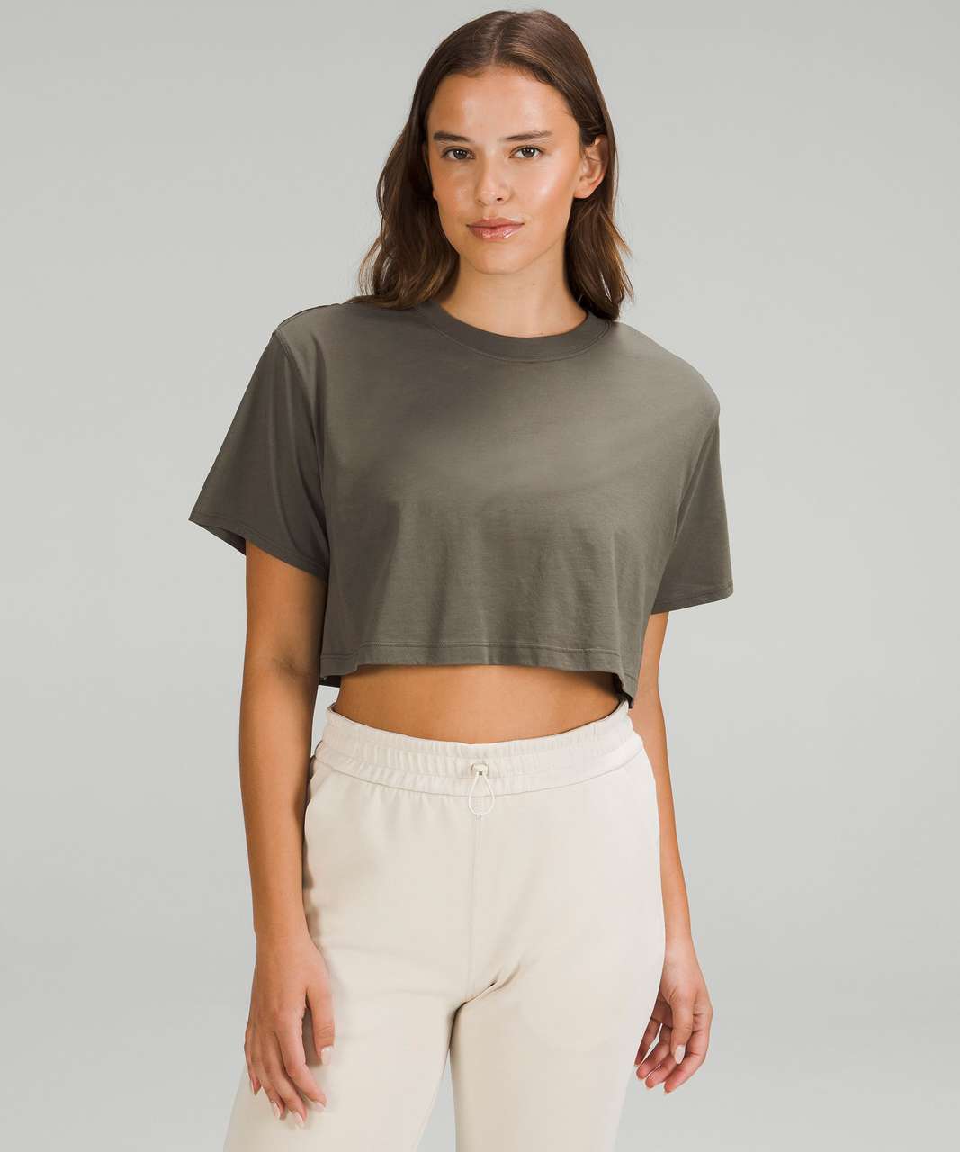 All Yours cropped Pima cotton T-shirt