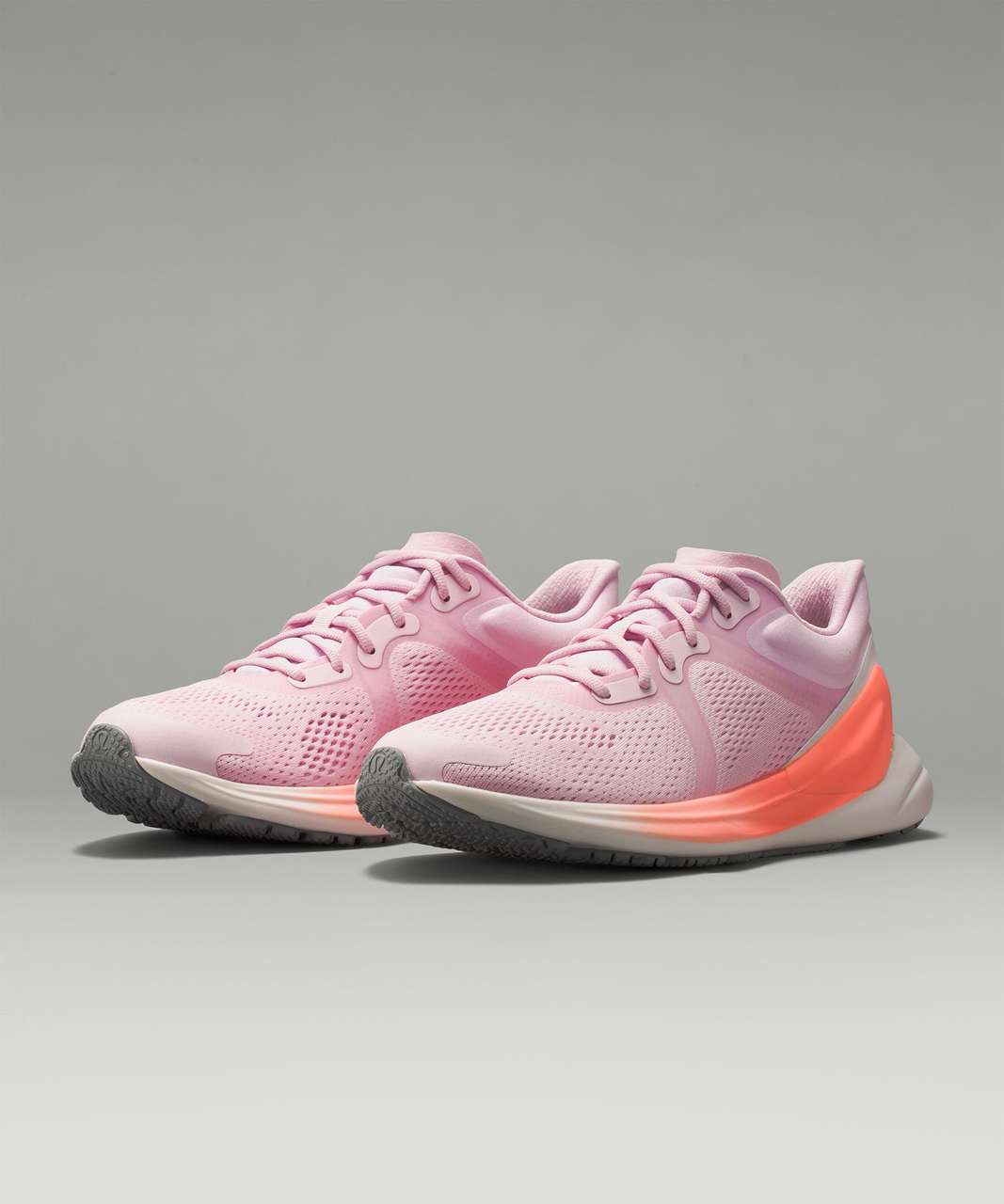 Lululemon Blissfeel Womens Running Shoe - Pink Peony / Sunset / Alpine  White - lulu fanatics