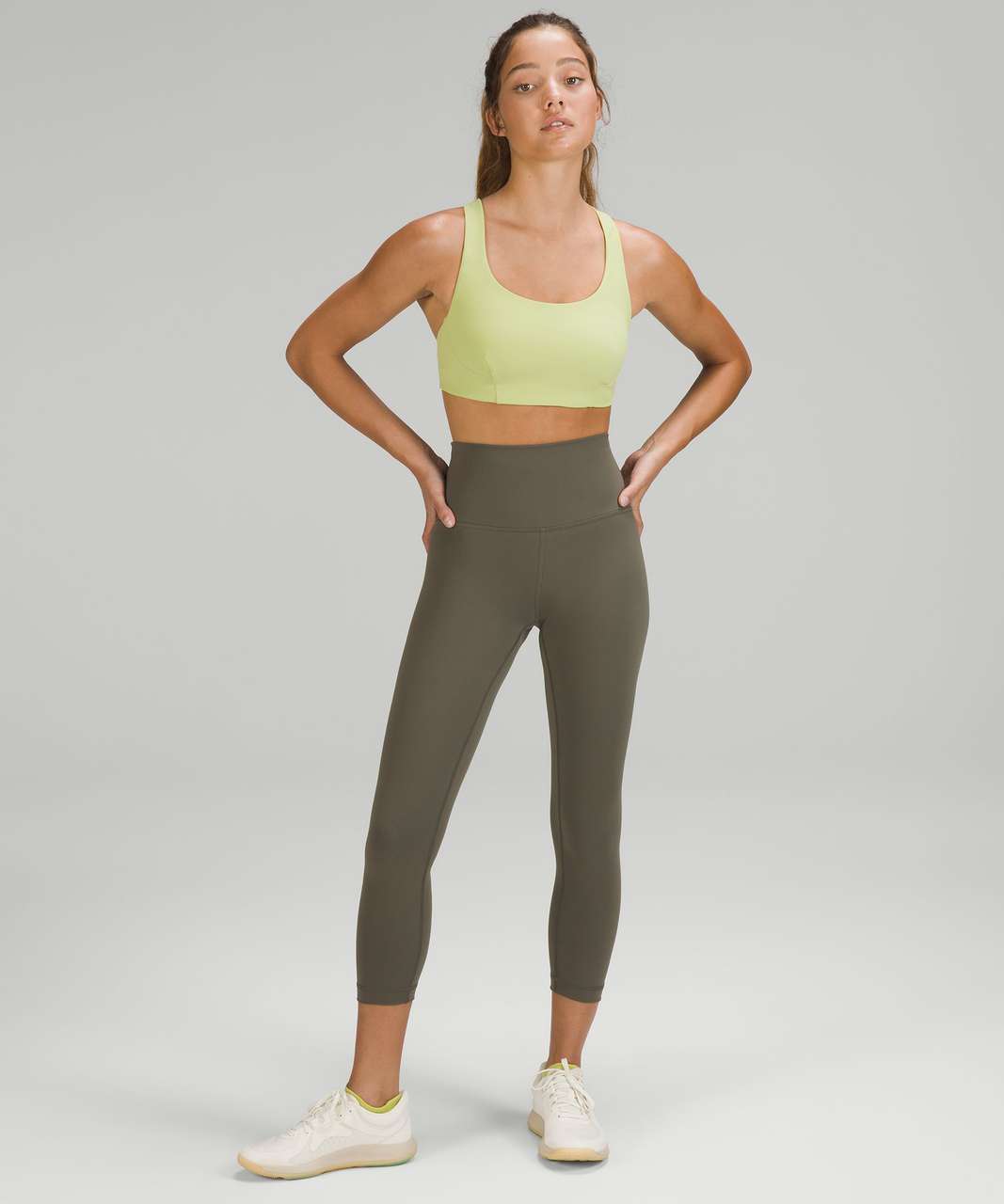 Lululemon Wunder Train Long-Line Bra *Medium Support, C/D Cups - Smoked  Spruce - lulu fanatics