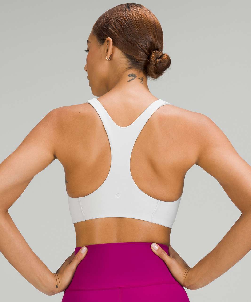 Lululemon Everlux with Mesh Train Bra *Medium Support, B/C Cup - White -  lulu fanatics