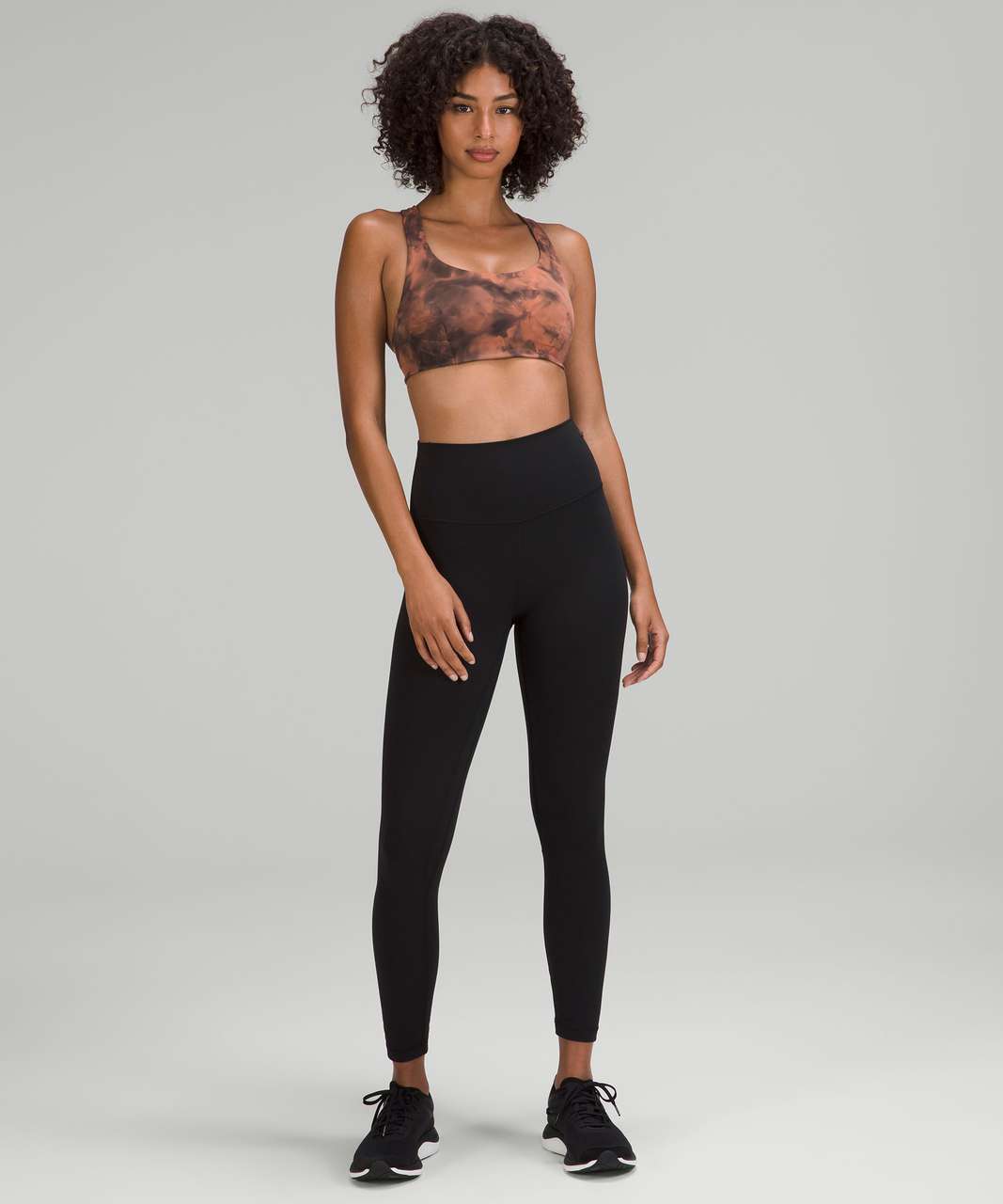 Lululemon Wunder Train Strappy Racer Bra Light Support, A/B Cup *Twill -  Graphite Grey - lulu fanatics