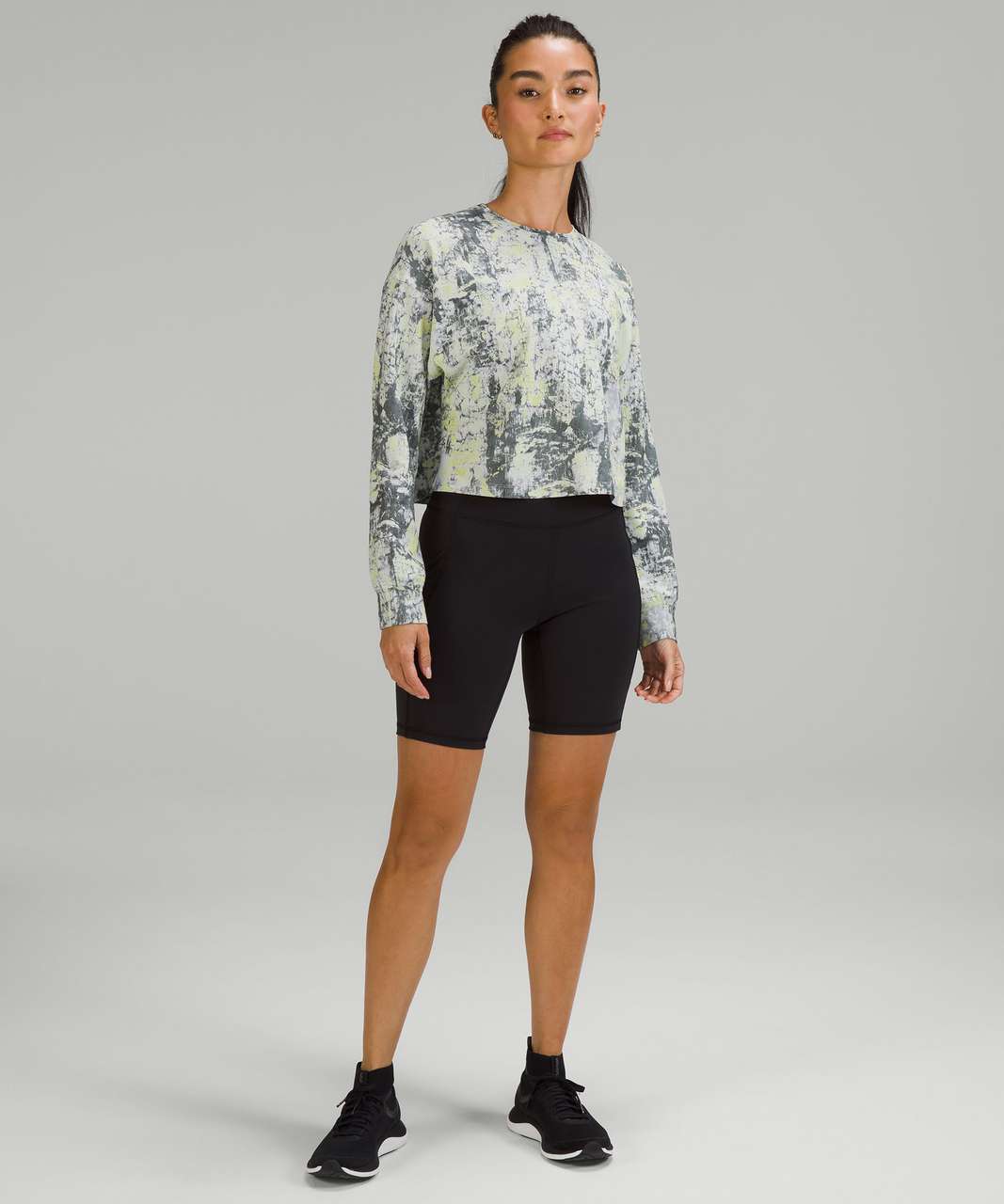 Lululemon Abrasion-Resistant Training Long Sleeve Shirt - Cinder Grain Smoked Spruce Multi