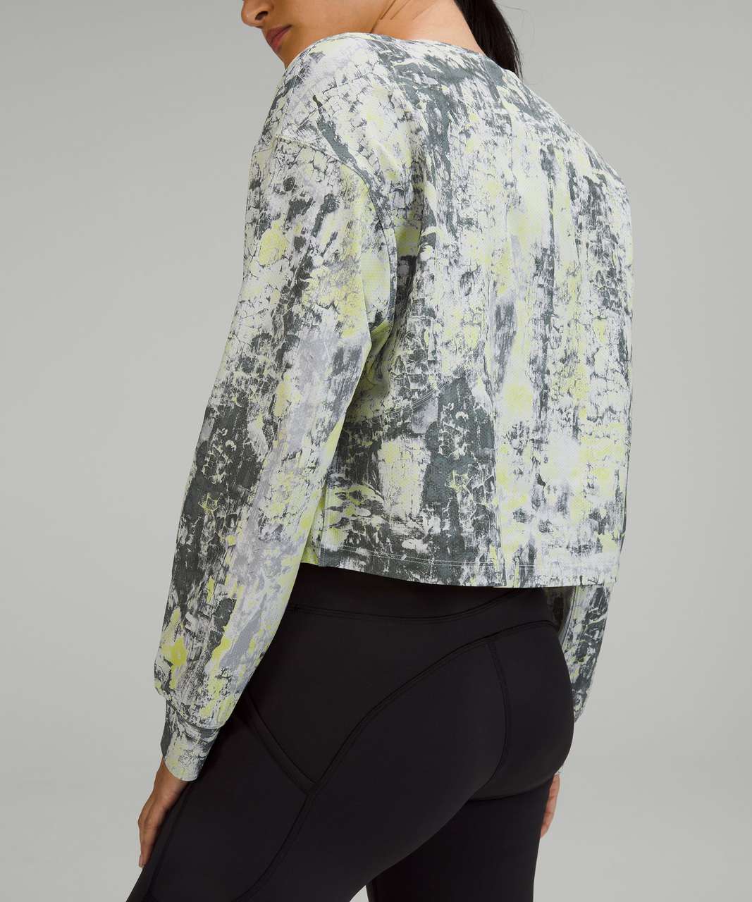 Lululemon Jacquard Multi-Texture Crew Neck Sweater - Heathered Smoked  Spruce - lulu fanatics