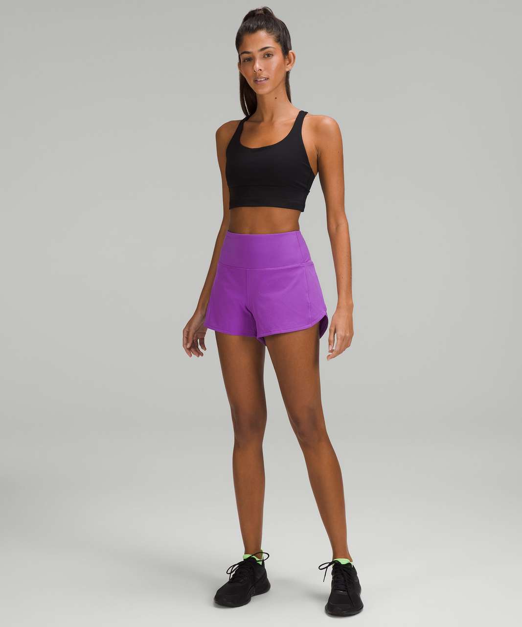 NEW Women Lululemon Speed Up Mid-Rise Lined Short 4 Moonlit