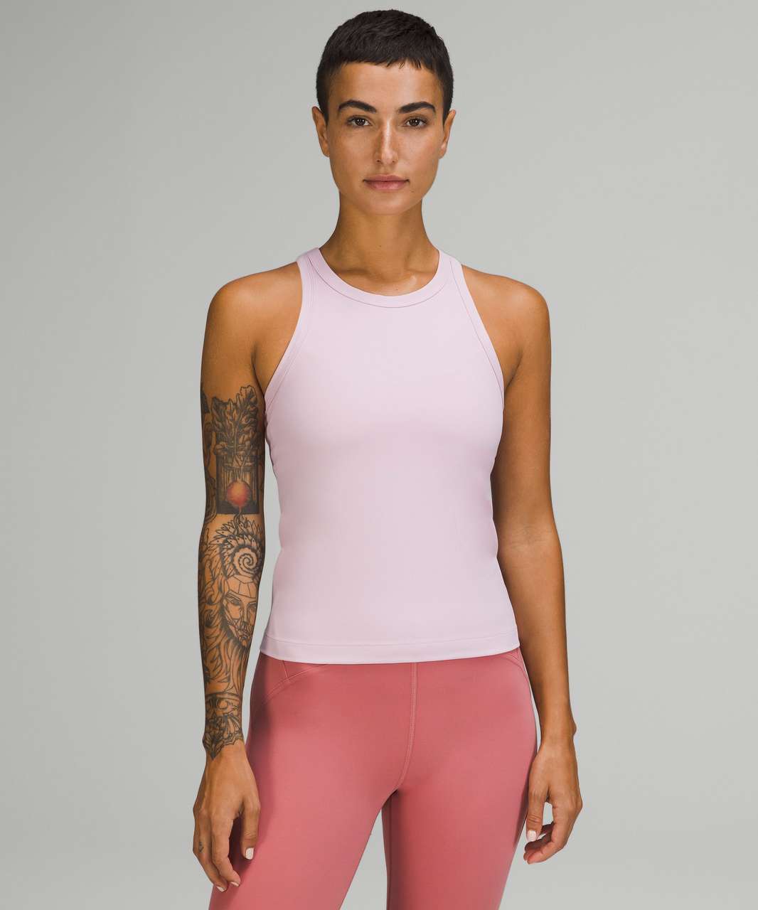 Lululemon Align Waist-Length Racerback Tank Top - Pink Peony - lulu fanatics