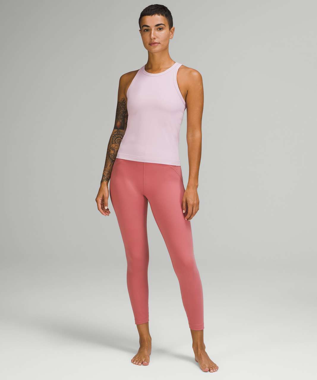 Lululemon Align High Neck Tank Nulu Size 6 Pink Peony PKPI 76293