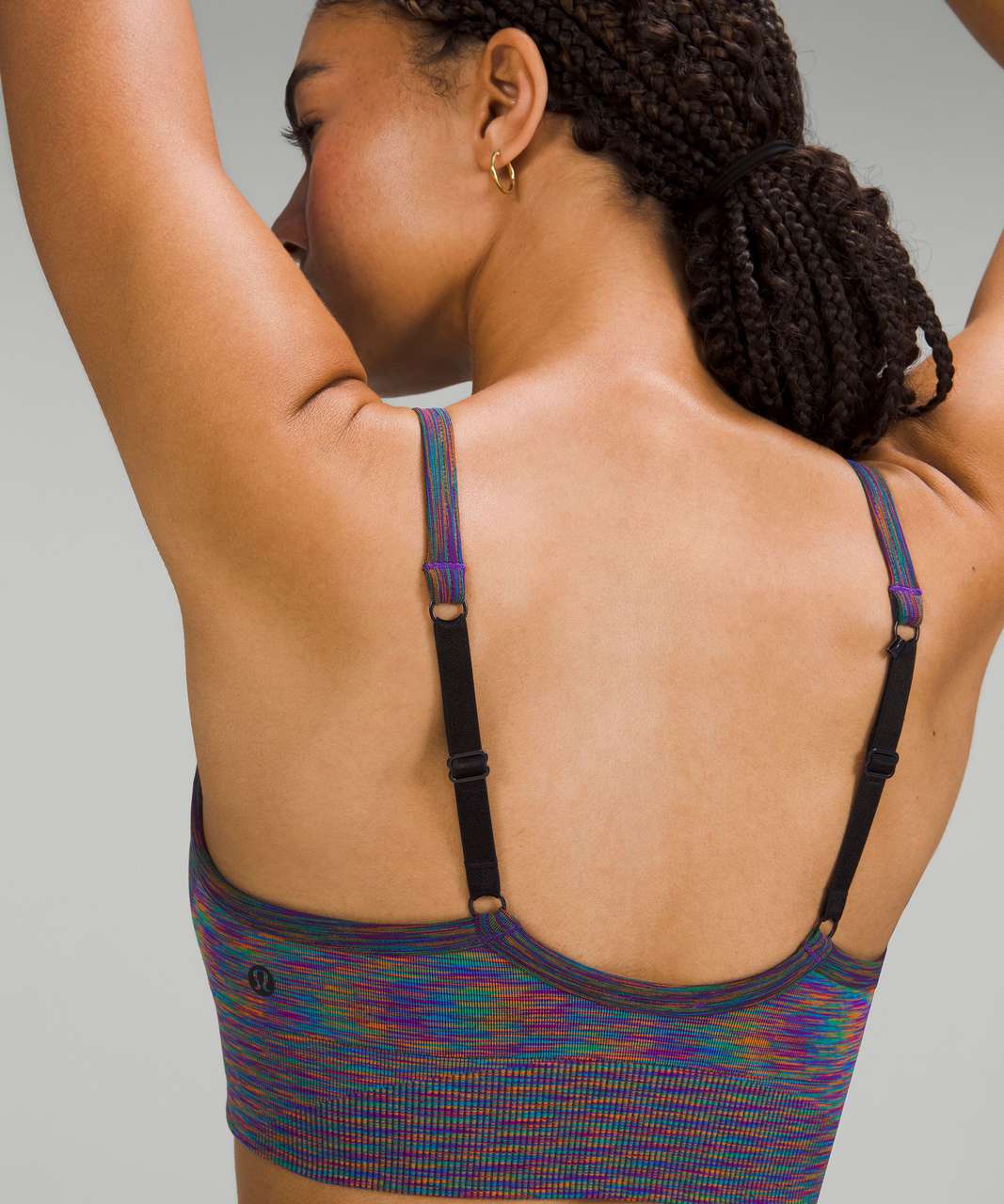 Lululemon Ebb to Street Bra *Light Support, C/D Cup - Rainbow Multi / Black  - lulu fanatics