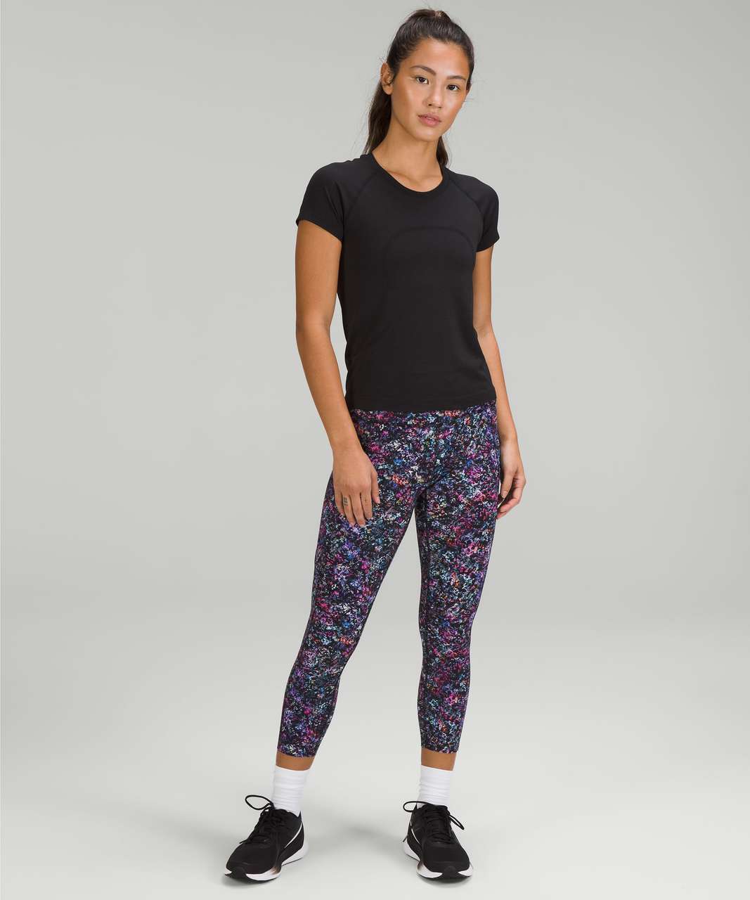 Lululemon Fast and Free High-Rise Crop 23" - Floral Spray Multi