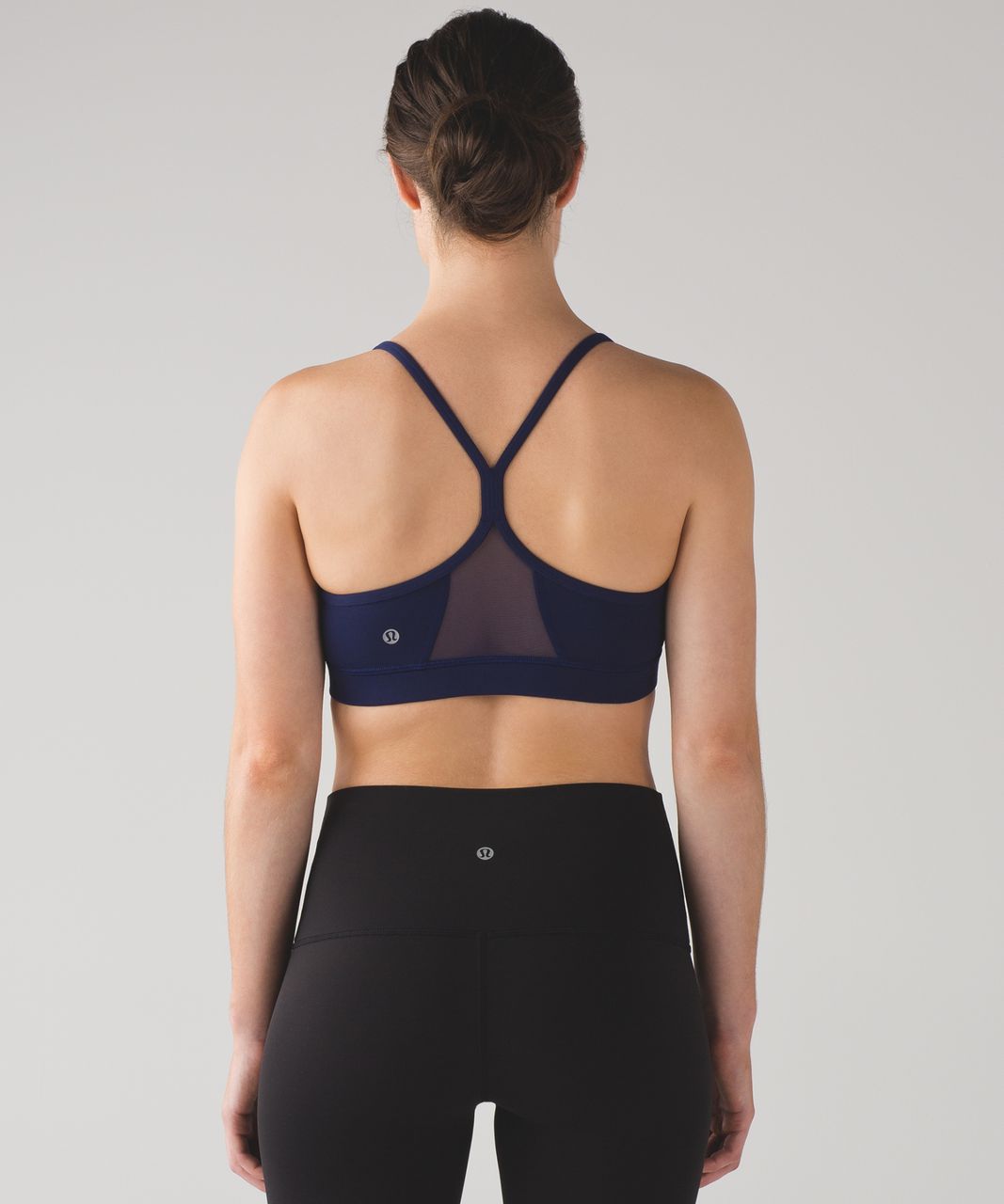 Lululemon Logo Train Strappy Bra *Light Support, B/C Cup - True Navy /  Utility Blue - lulu fanatics