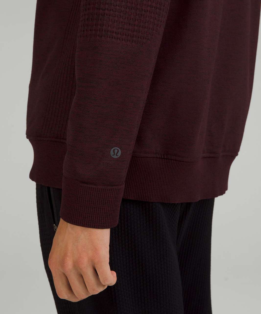 Lululemon Engineered Warmth Long Sleeve Crew - Cassis / Pomegranate / Black