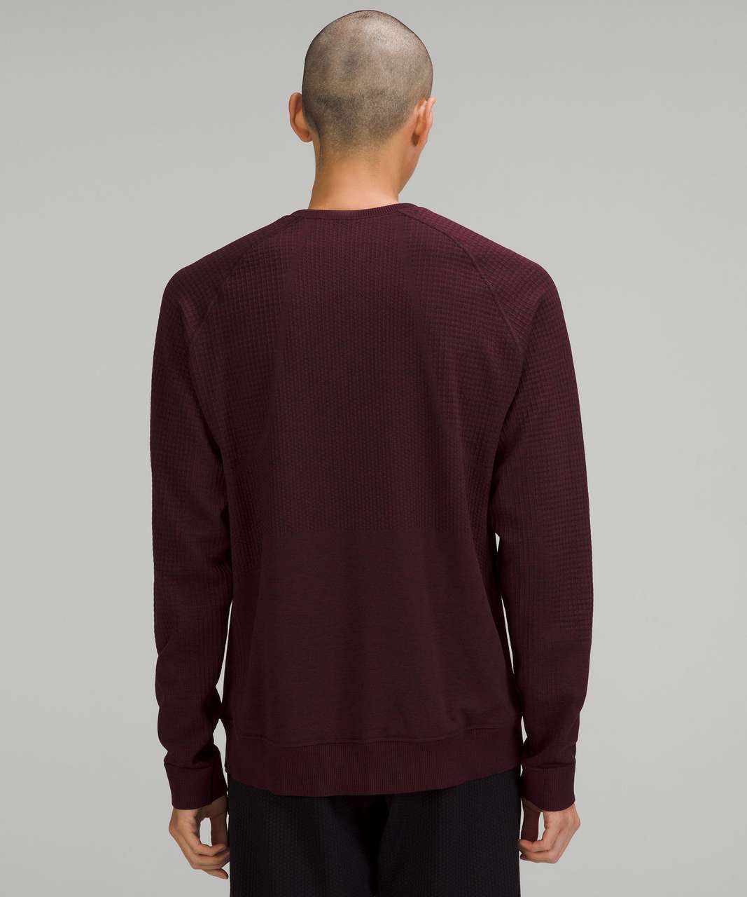 Lululemon Engineered Warmth Long Sleeve Crew - Cassis / Pomegranate / Black