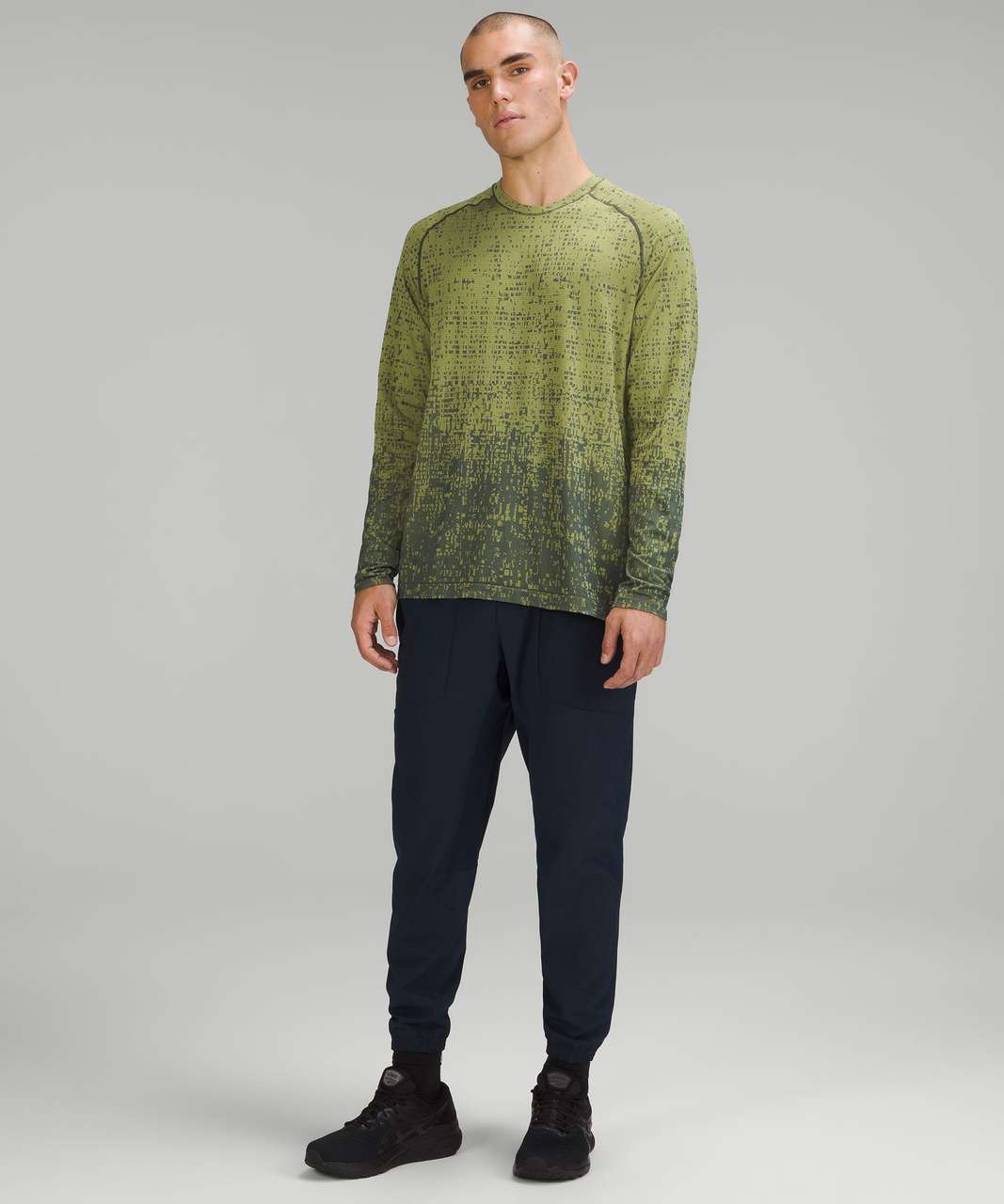 Lululemon Metal Vent Tech Long Sleeve Shirt 2.0 - Cube Calibrate Wasabi / Smoked Spruce