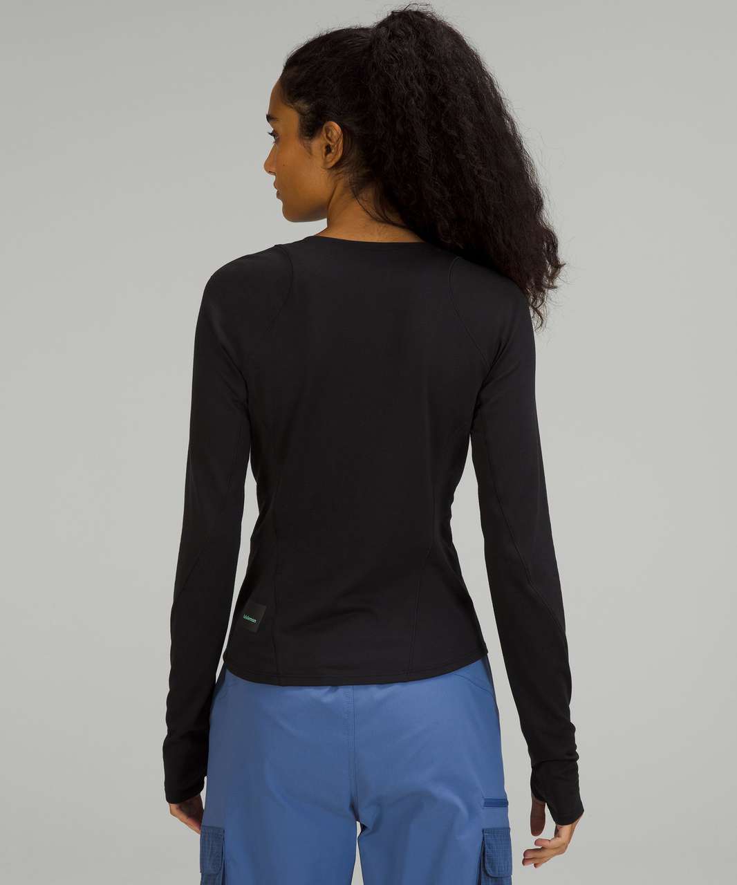 Lululemon Lightweight Hiking Long Sleeve Henley - Black