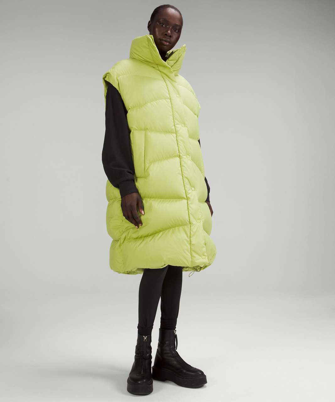 Lululemon Long Oversized Down Jacket - Wasabi