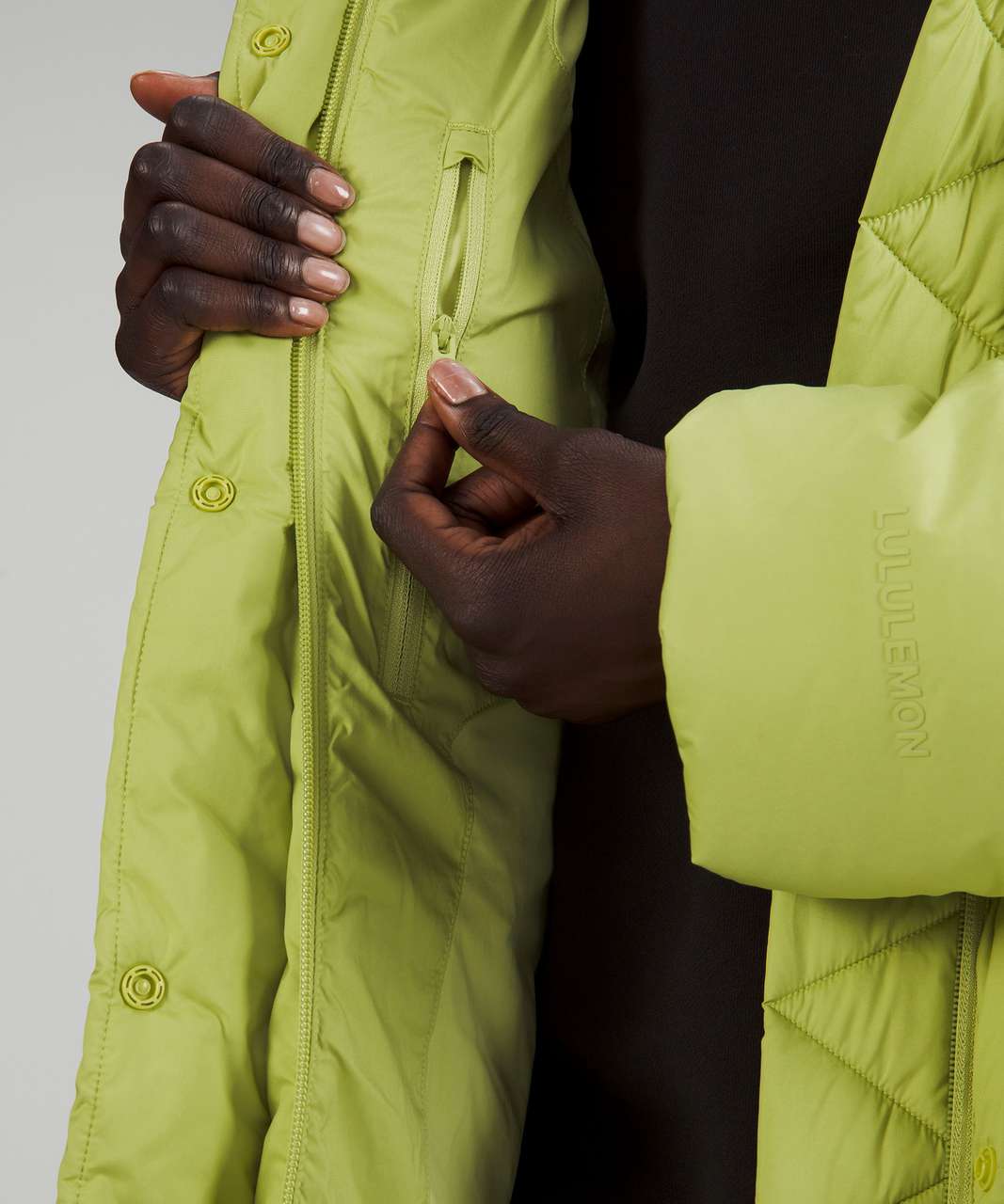 Lululemon Long Oversized Down Jacket - Wasabi