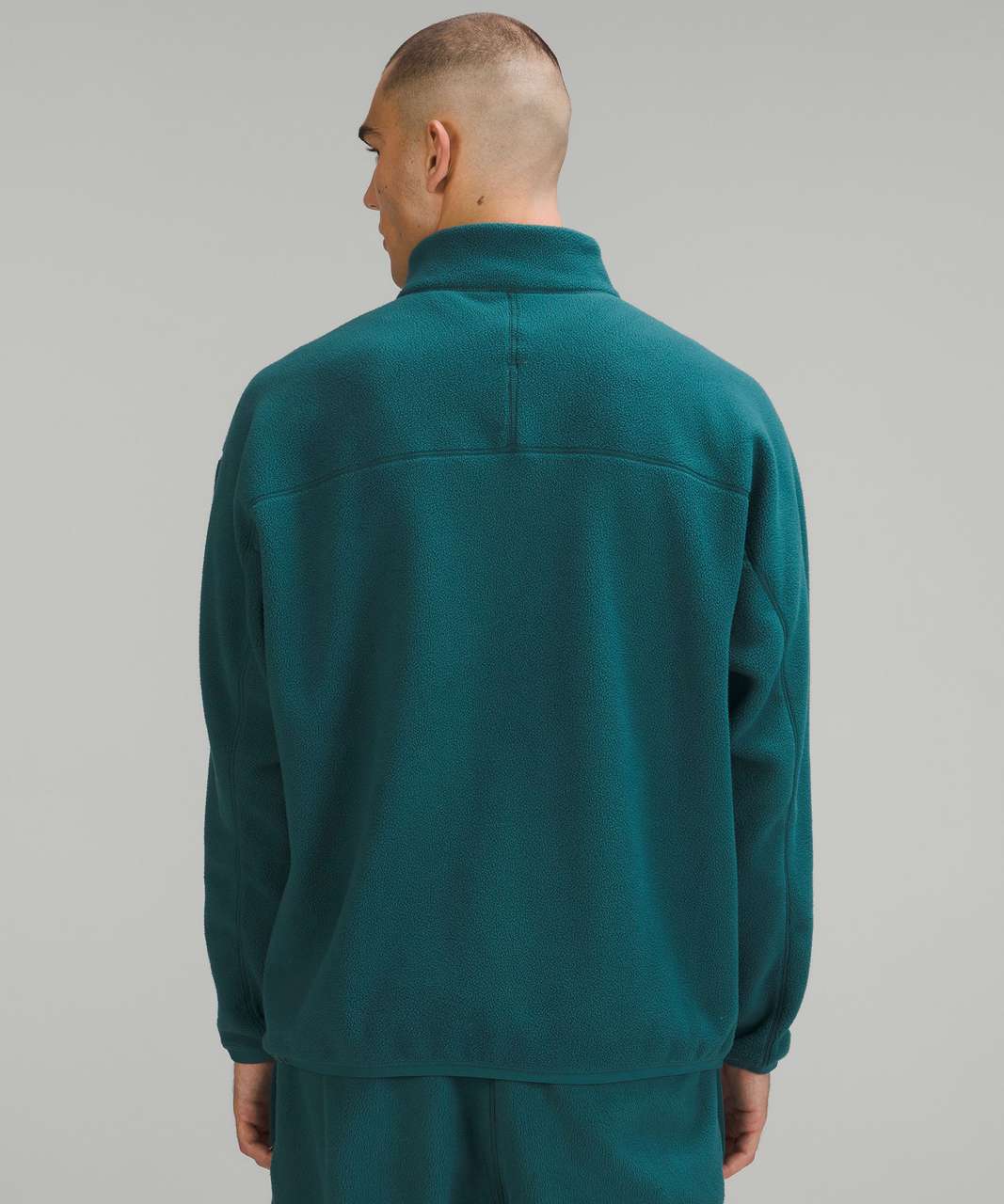 Lululemon Oversized-Fit Fleece Half Zip - Green Jasper - lulu fanatics