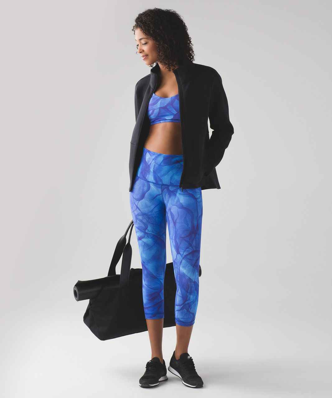 Lululemon Wunder Under Crop (Hi-Rise) (21") - Midnight Tulle Multi