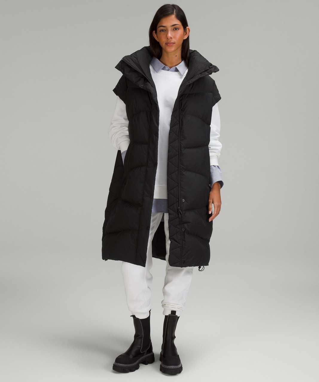 Lululemon Long Oversized Down Jacket - Black