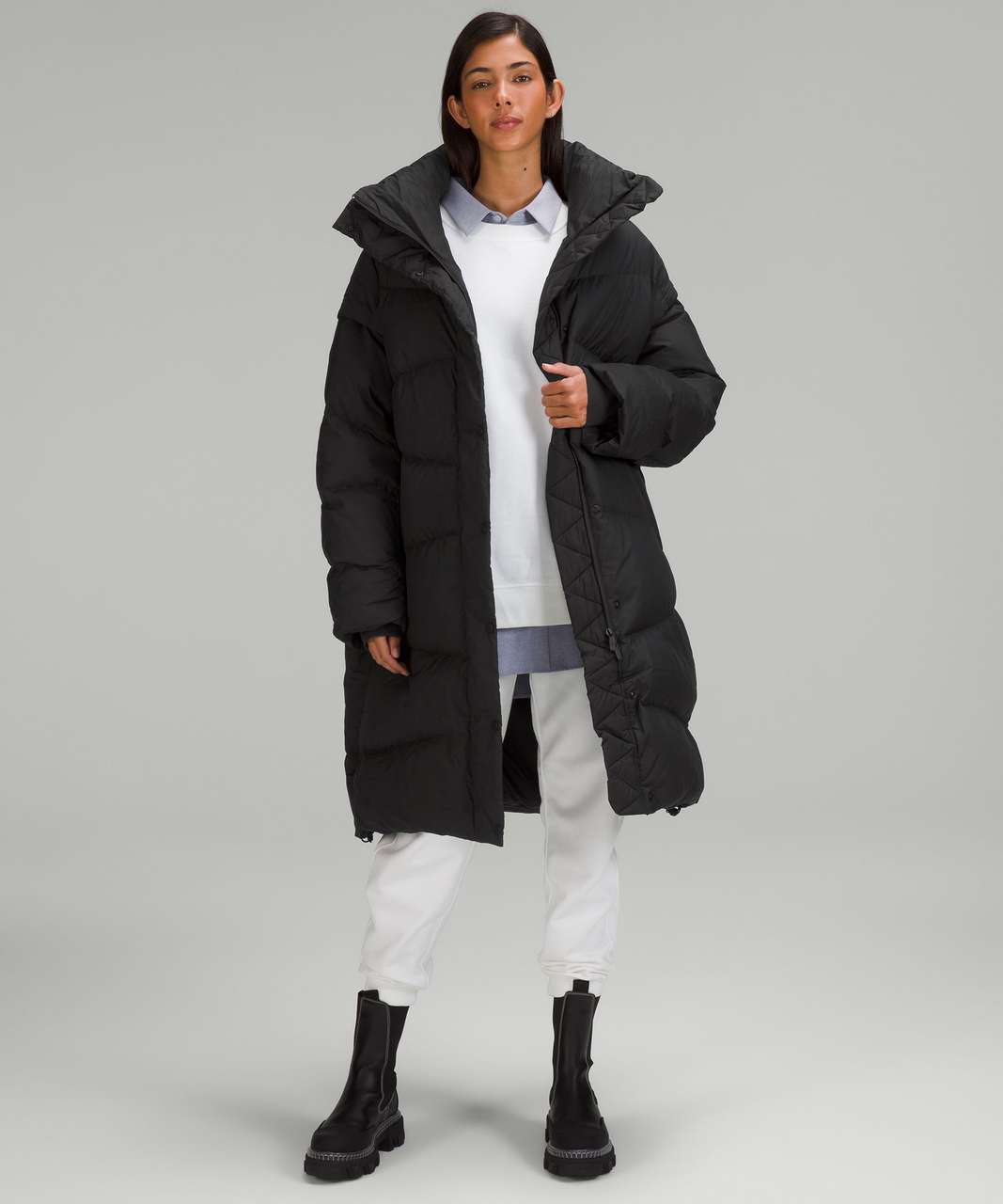 Lululemon Slush Hour Parka White Waterproof Down Coat Size 6- $398