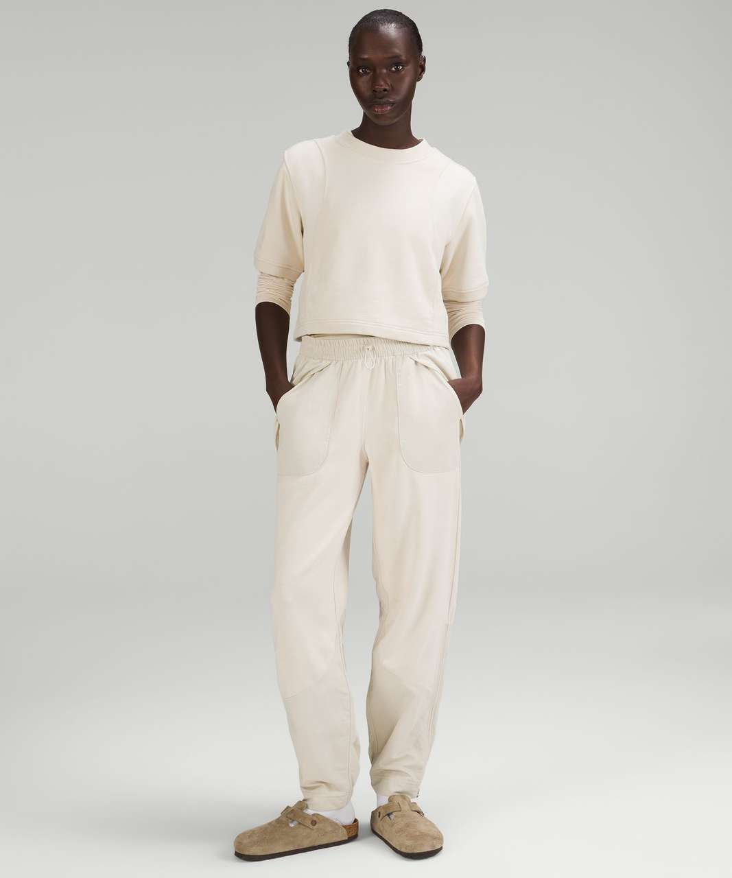 Lululemon Effortless Mid-Rise Pant - Natural Ivory