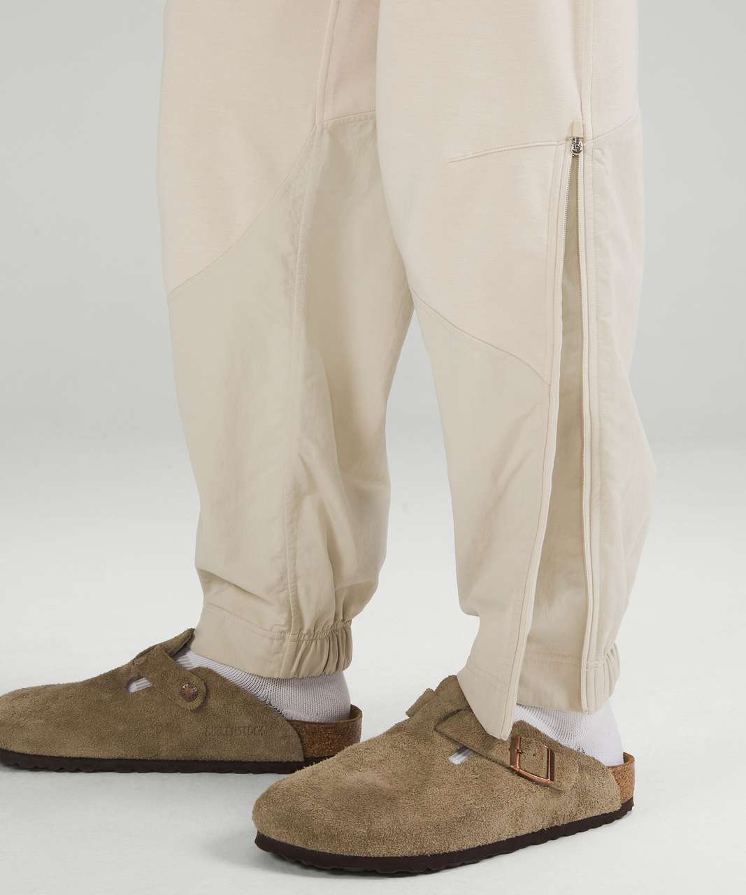 Lululemon Effortless Mid-Rise Pant - Natural Ivory - lulu fanatics