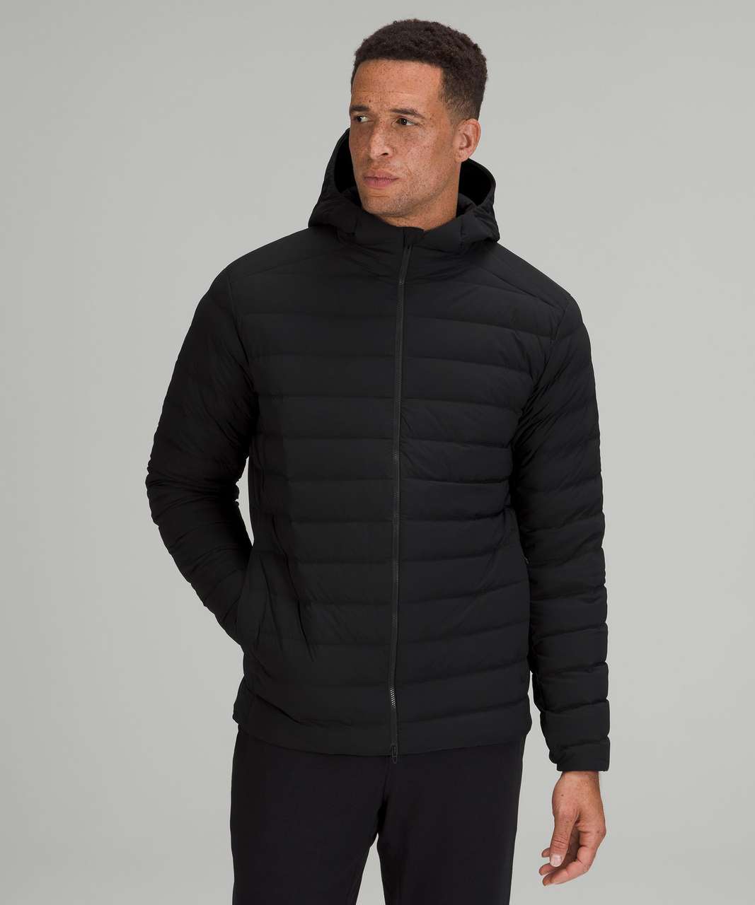 Lululemon Navigation Down Hoodie - Black - lulu fanatics