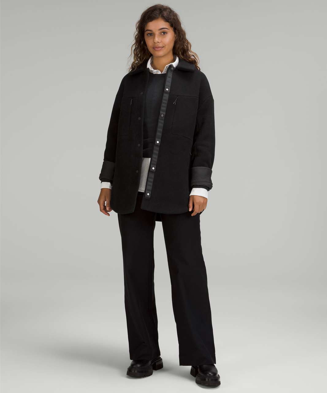 Lululemon Insulated Wool Shirt Jacket - Black