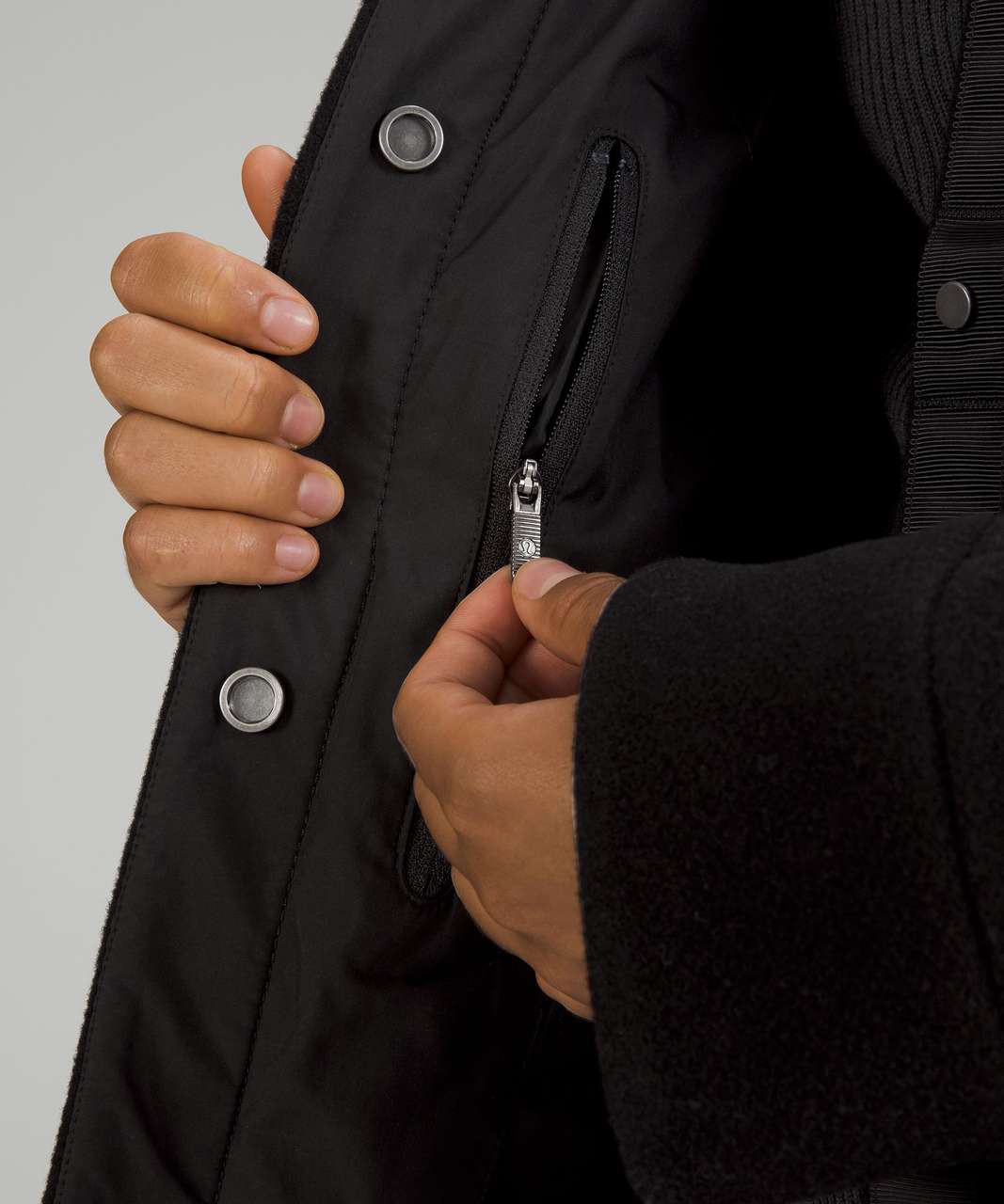 Lululemon Insulated Wool Shirt Jacket - Black - lulu fanatics