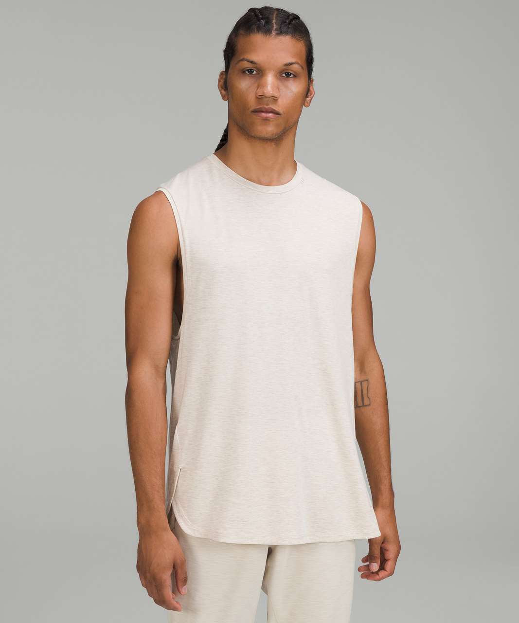 Lululemon Balancer Tank Top - Heathered Natural Ivory