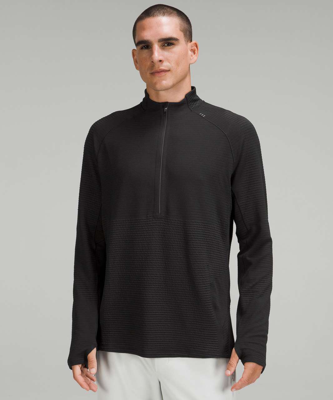 Lululemon Ventscape Half-Zip Long Sleeve - Black - lulu fanatics