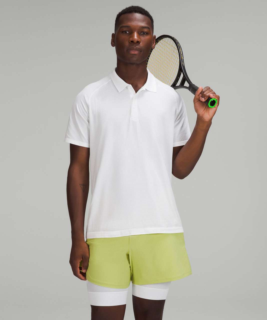 Lululemon Vented Tennis Short  - Wasabi