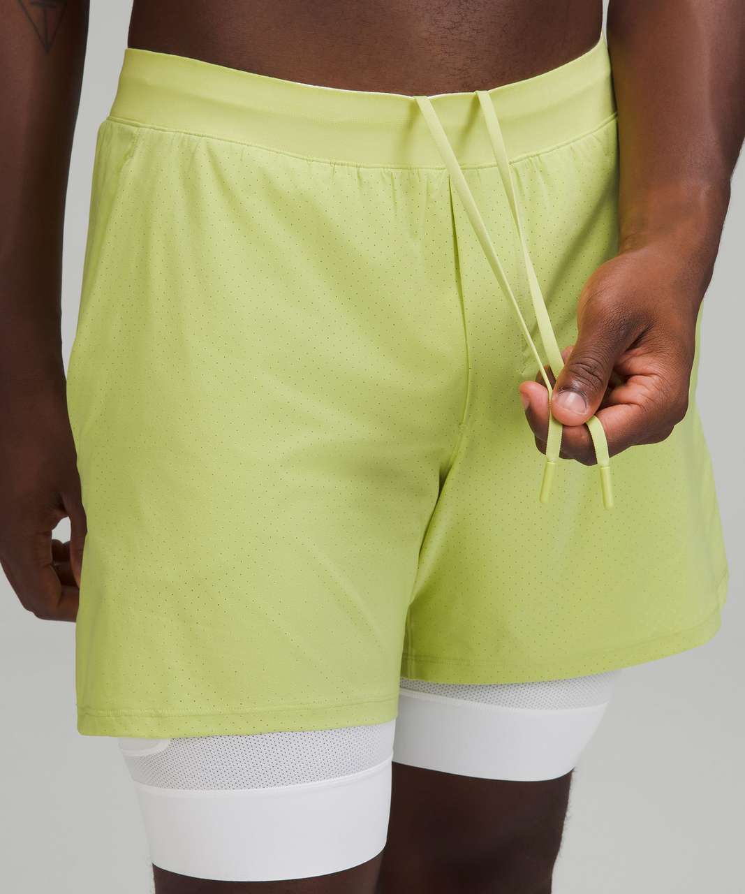 Lululemon Vented Tennis Short  - Wasabi