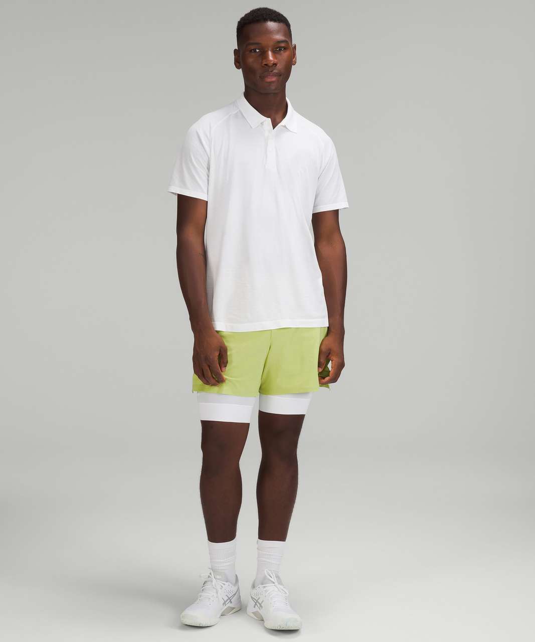 Lululemon Vented Tennis Short - Wasabi - lulu fanatics