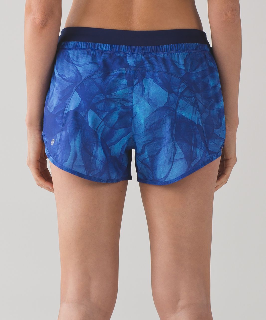 Lululemon Run It Out Short (3") - Mini Midnight Tulle Multi / Hero Blue