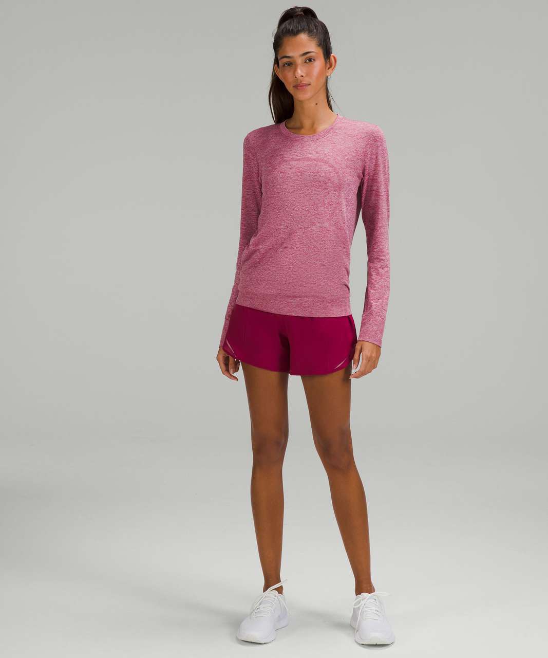 Lululemon Womens Pink Peony/pink Peony Swiftly Tech 2.0 Long