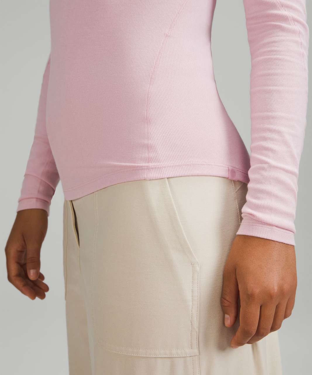 Lululemon Hold Tight Long Sleeve Shirt - Pink Peony