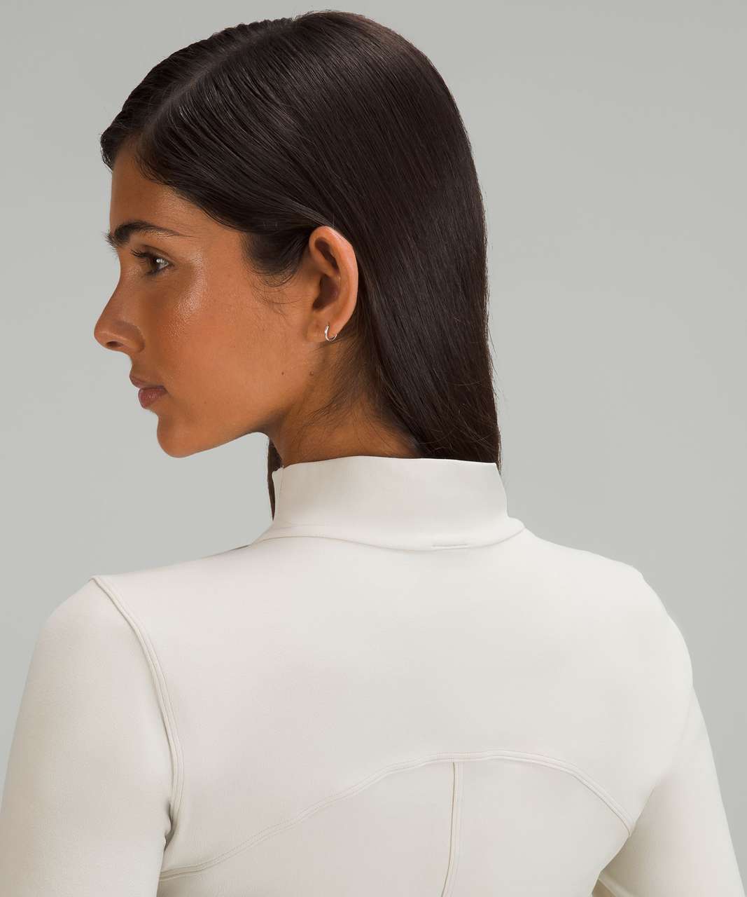 Lululemon All Aligned Mock Neck Long Sleeve Shirt - Natural Ivory