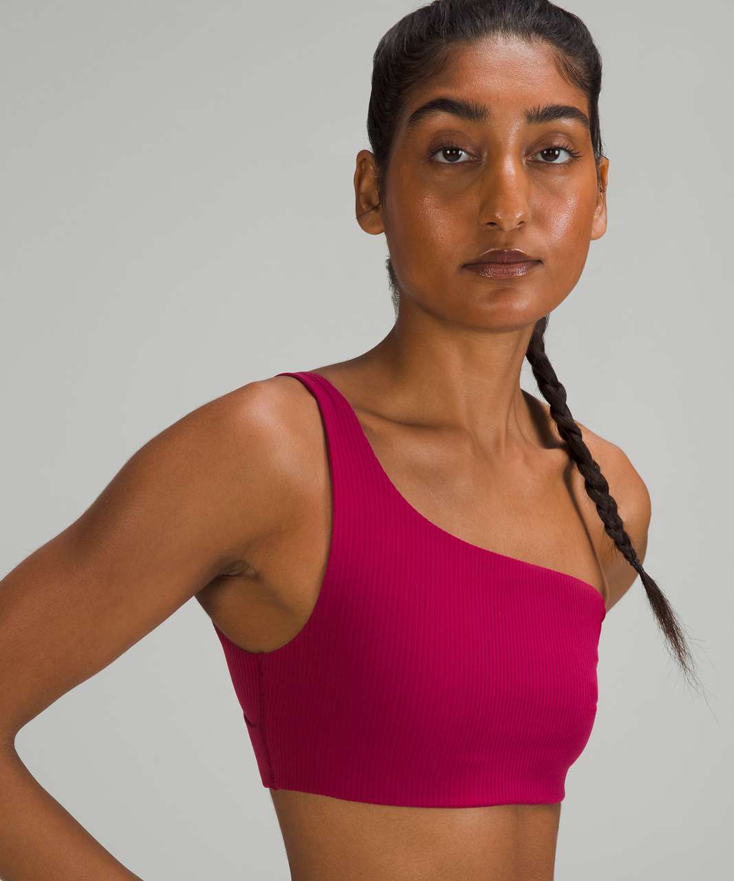 Lululemon Ribbed Nulu Asymmetrical Yoga Bra *Light Support, A/B