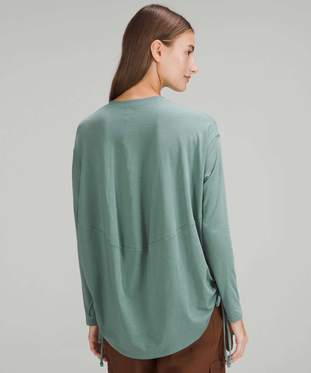 Lululemon Pima Cotton Side-Cinch Long Sleeve Shirt - Tidewater