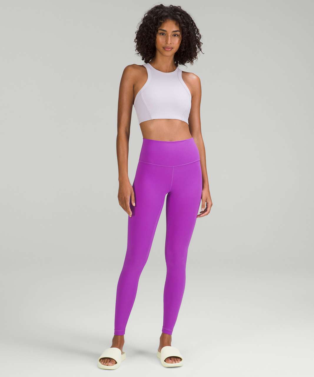 ootd Align Ribbed HR pant 28” & Ribbed Nulu ™️ High-neck Yoga Bra@lu