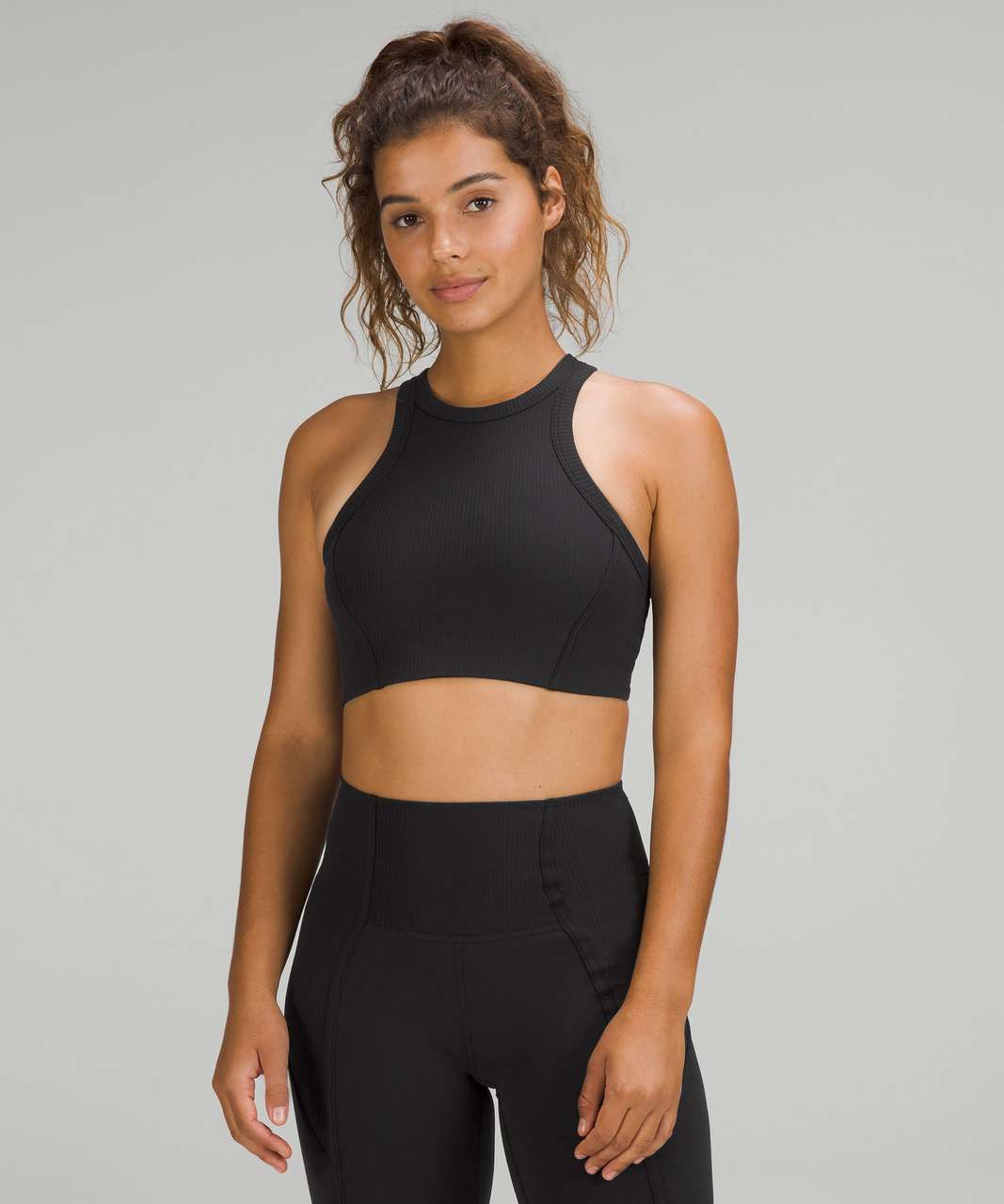 lululemon athletica, Tops, Lululemon Ribbed High Neck Sports Bra