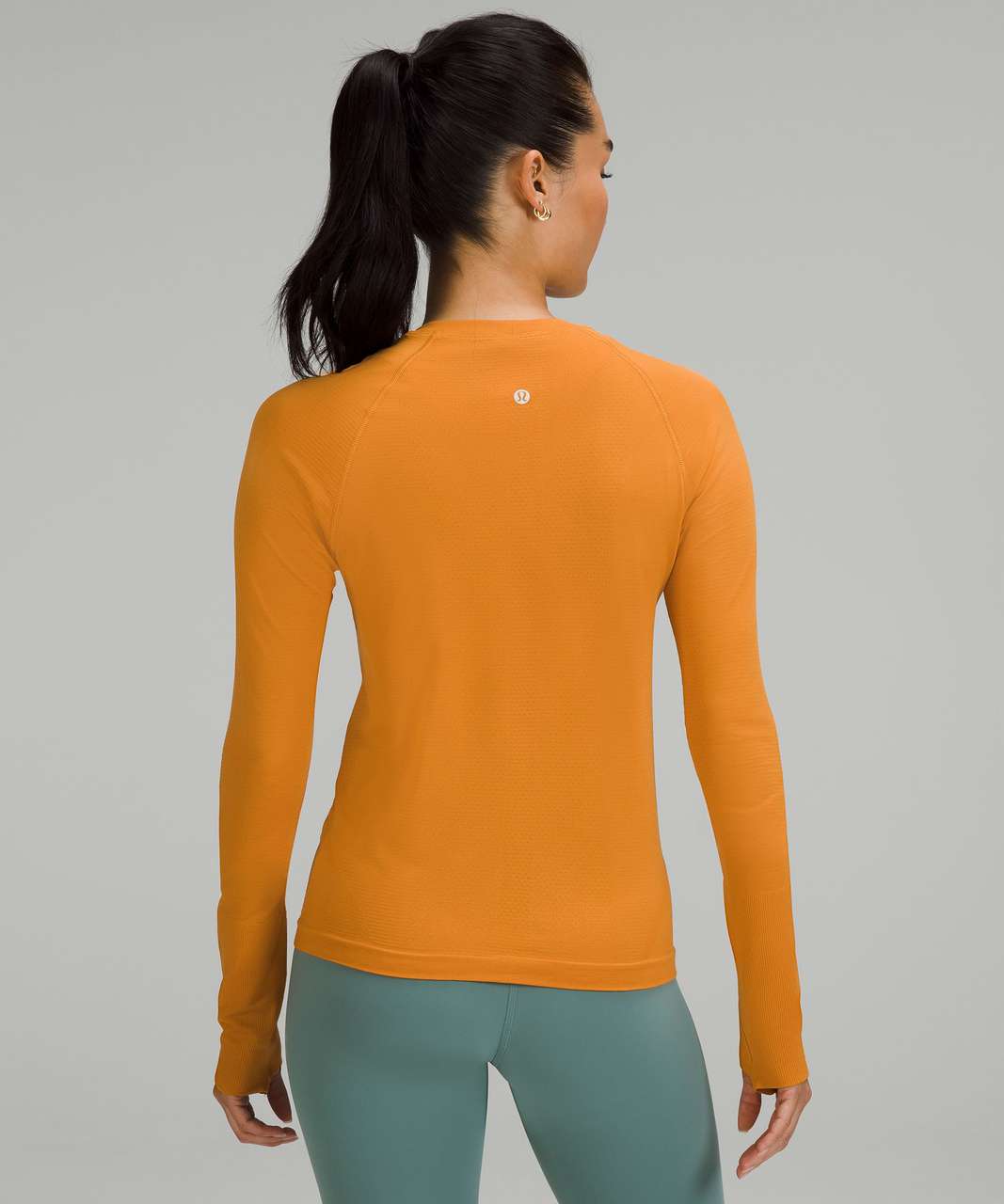 Lululemon Swiftly Tech Long Sleeve Shirt 2.0 *Race Length - Autumn Orange / Autumn Orange