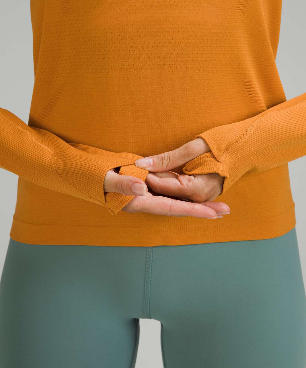 Lululemon Swiftly Tech Long Sleeve Shirt 2.0 *Race Length - Autumn Orange / Autumn Orange